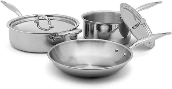 Best Titanium Cookwares Sets For 2022 10 Heritage Steel 5 Piece Essentials Cookware Set
