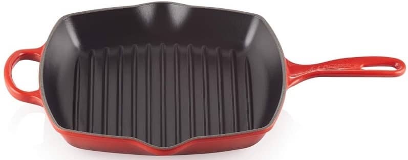10 Best Cast Iron Grill Pan Reviews in 2021 - Top Picks 7 Le Creuset Enameled Cast Iron Signature Square Skillet Grill