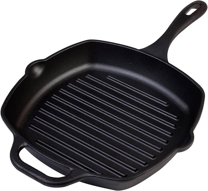 10 Best Cast Iron Grill Pan Reviews in 2021 - Top Picks 10 Victoria Cast Iron Grill Pan