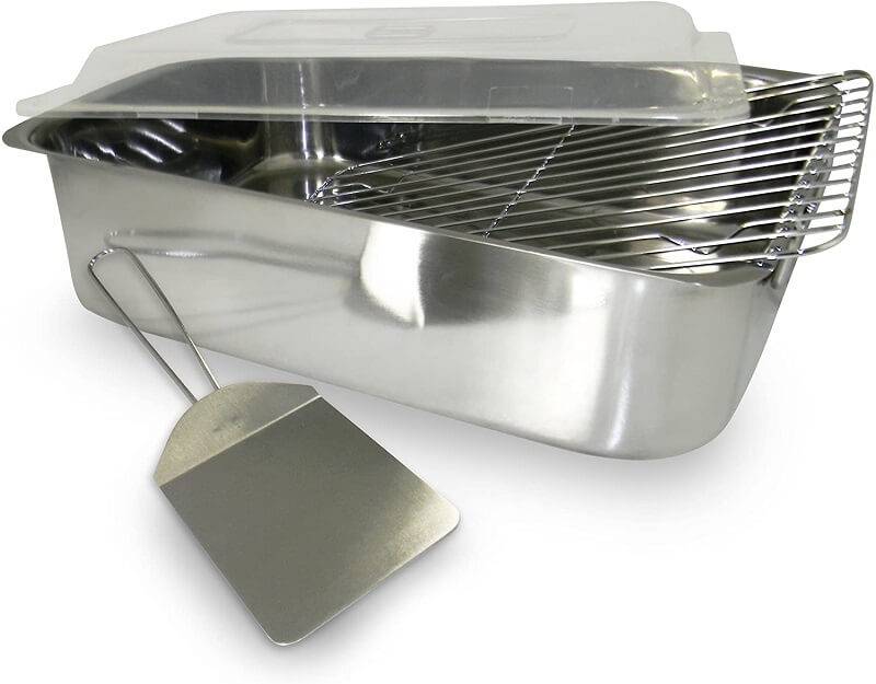 ExcelSteel 4 Piece Stainless Roaster with Cover