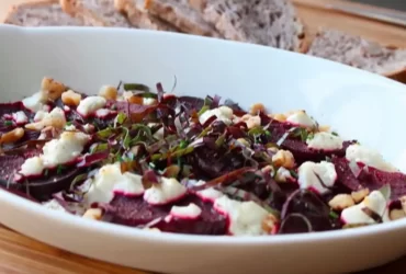Roasted Beets With Goat Cheese Salad