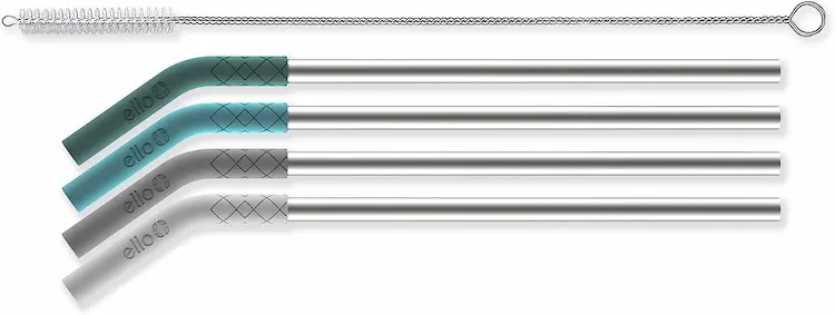 Ello Impact Reusable Stainless-Steel Straws