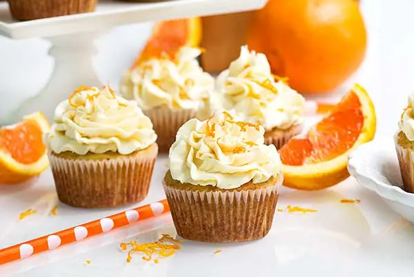 Sugar-Free Orange Cupcakes