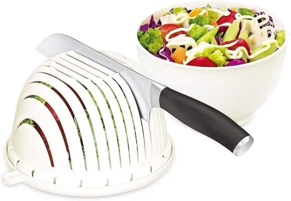 Fantasee Easy Fruit Vegetable Salad Cutter Bowl
