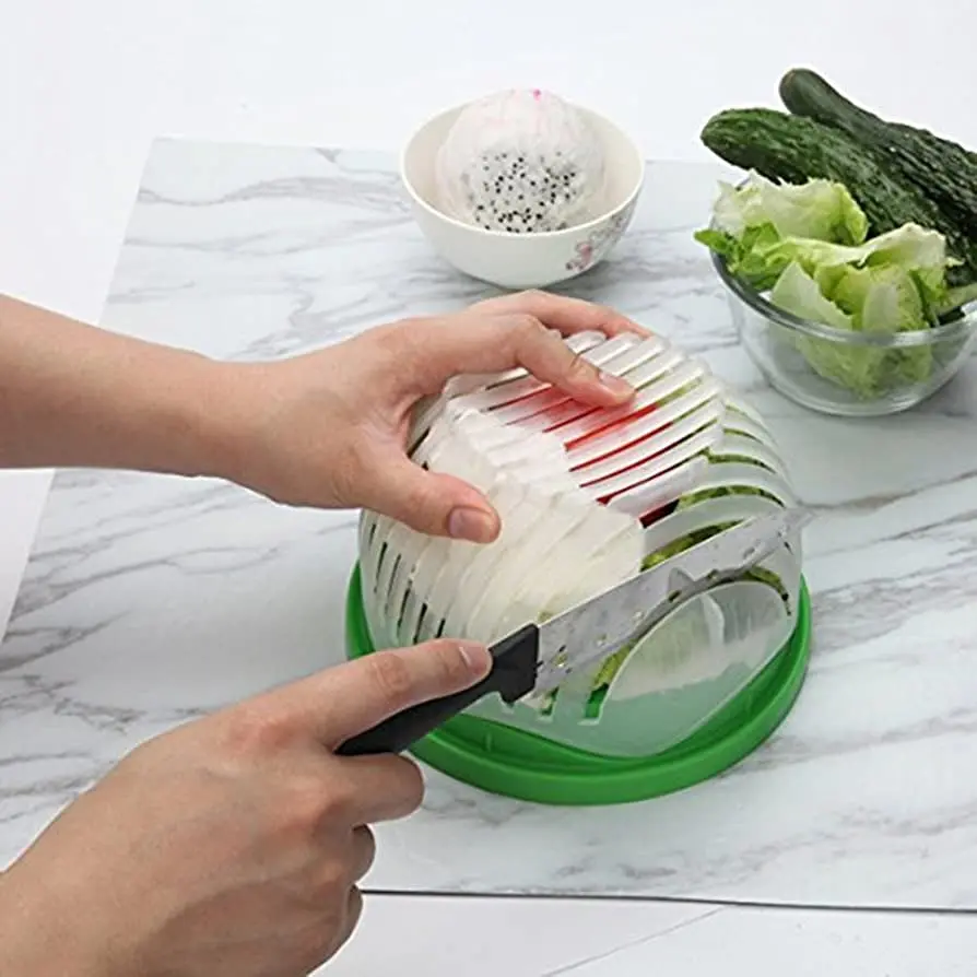Fantes Easy Fruit Vegetable Salad Cutter Bowl