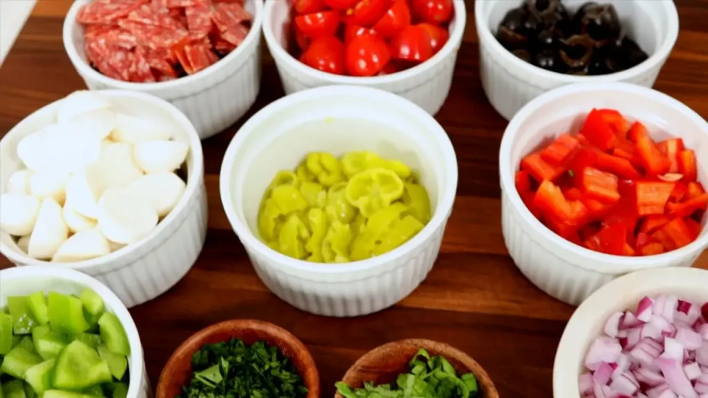Italian Pasta Salad - ingredients