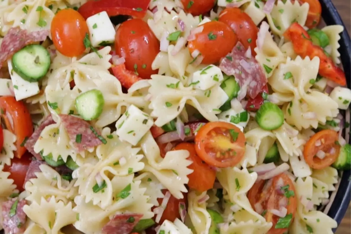 Salami Pasta Salad recipe