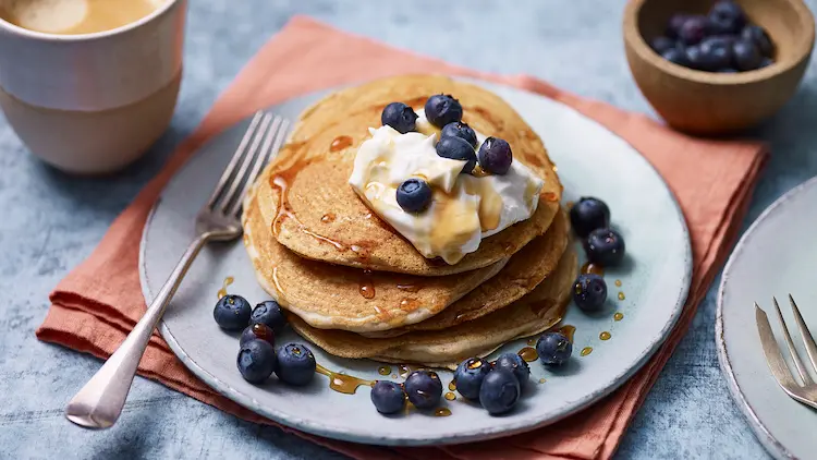Buckwheat Pancakes with Maple Syrup