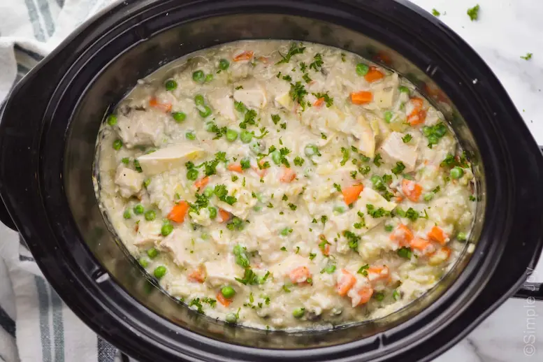 Slow Cooker Chicken and Rice Casserole