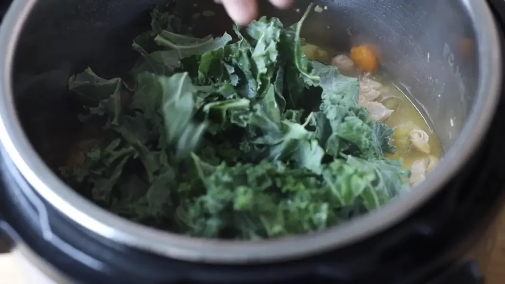 add kale to instant pot Chicken Stew
