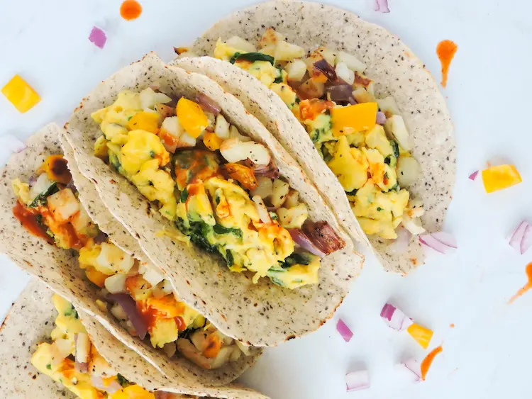 Gluten-free Breakfast Tacos with Avocado