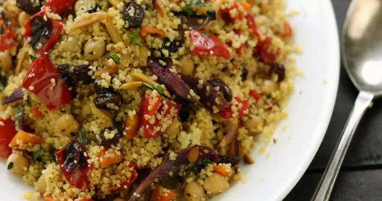 Moroccan Couscous with Grilled Vegetables