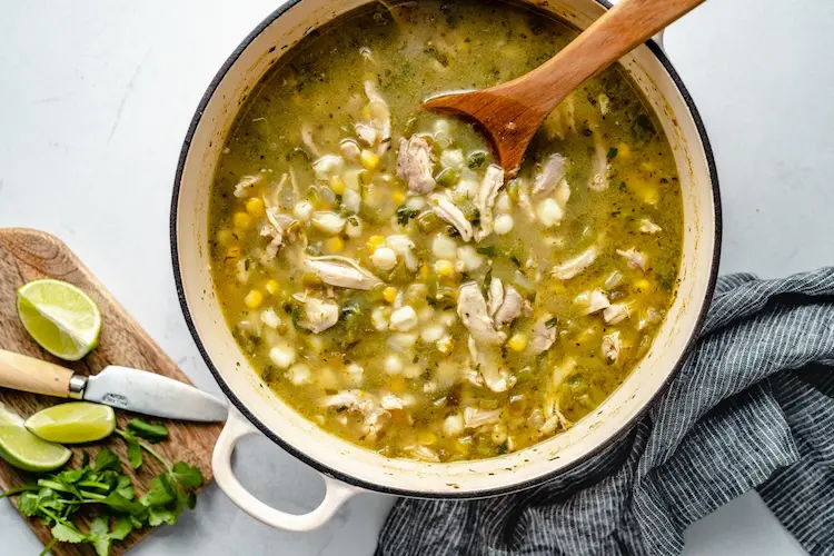 Pozole with Green Chile Sauce