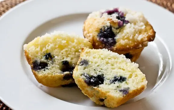 Rice and Blueberry Breakfast Muffins