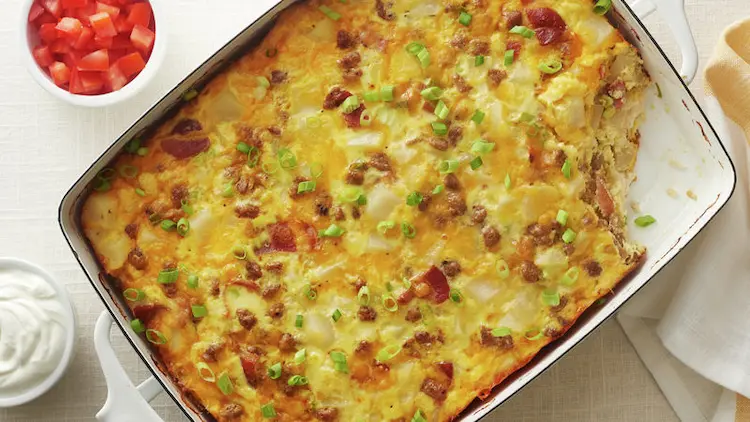 Sausage and Egg Biscuit Casserole