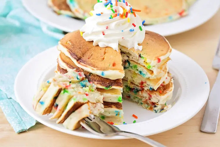 Pancake Stack with Rainbow Sprinkles