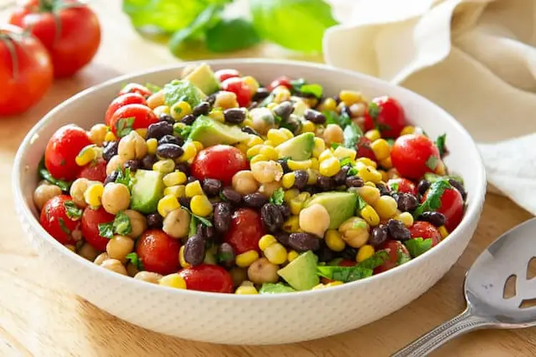 Mexican Black Bean Salad with Corn and Avocado