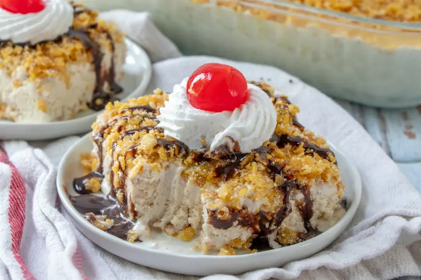 Mexican Fried Ice cream Cake