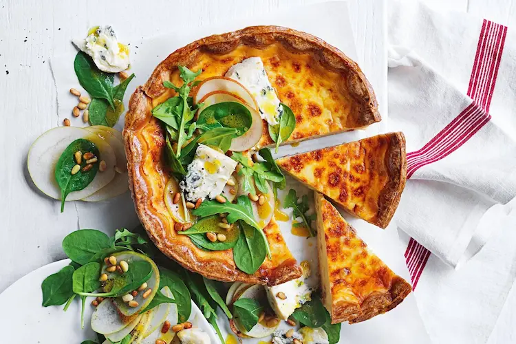Quiche Lorraine with a Side Salad