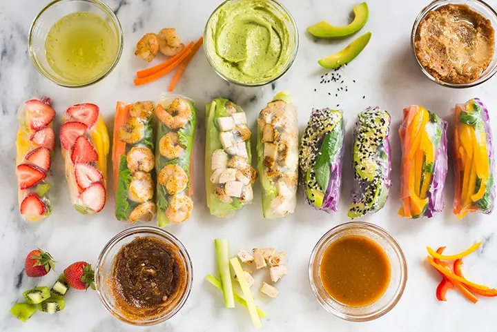 Build-Your-Own Salad Rolls