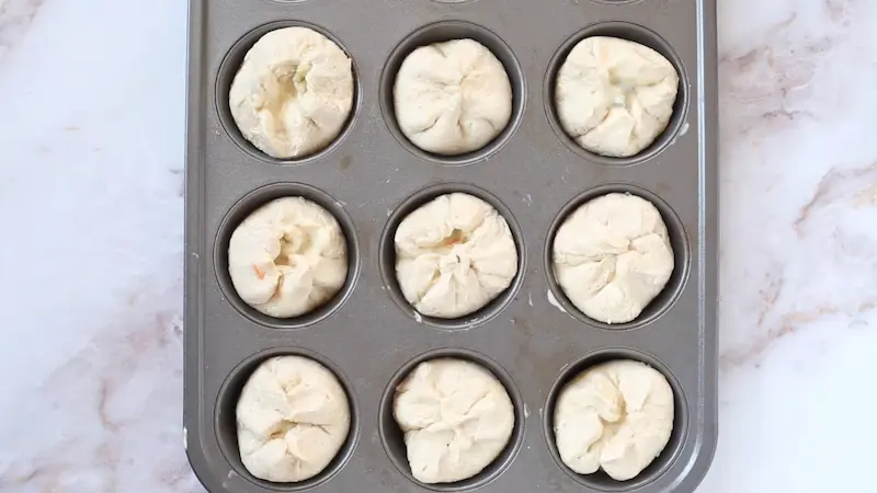 Vegan Pot Pie Muffins ready for baking